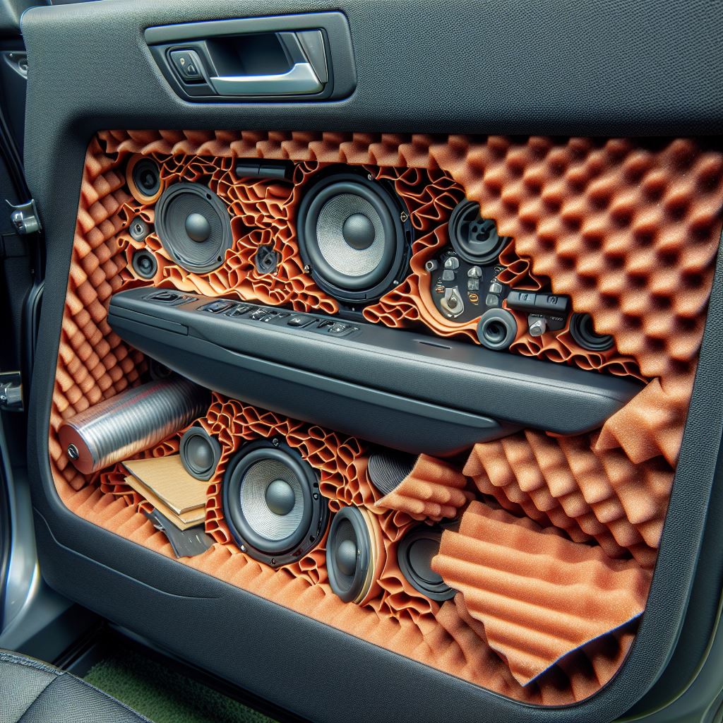 sound-deadening materials for car doors. 