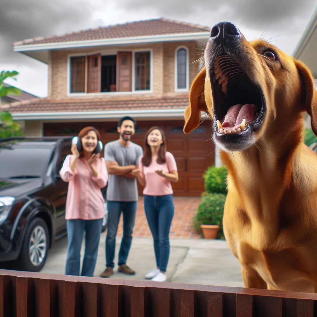 Dog Barks at Neighbors 